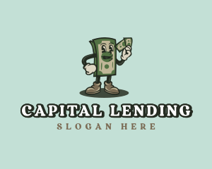 Lending - Cash Money Bills logo design