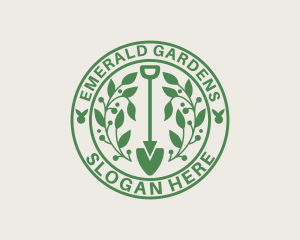 Garden Shovel Landscaping logo design