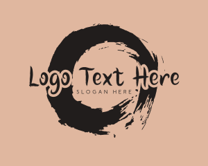 Wordmark - Brush Ink Brand logo design