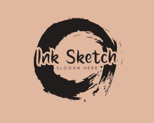 Brush Ink Business logo design