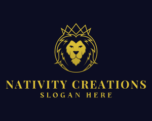 Lion Luxury Crown Logo