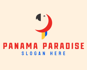 Minimalist Parrot Head logo design