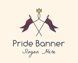 Medieval Kingdom Flag  logo design