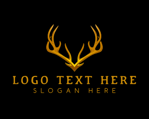 Prey - Deer Antler Horn logo design