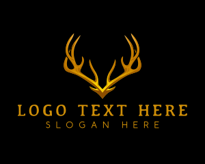 Deer Antler Horn Logo