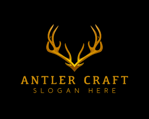 Deer Antler Horn logo design