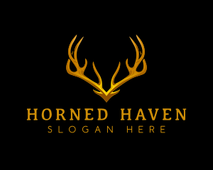 Deer Antler Horn logo design