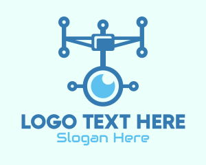 High Tech - Drone Photography Technology logo design