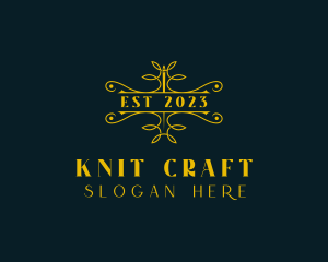 Needle Artisan Knitting logo design