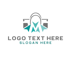 Online Shopper - Shopping Bag Market logo design