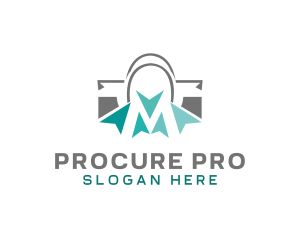 Procurement - Shopping Bag Market logo design