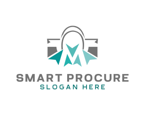 Procurement - Shopping Bag Market logo design
