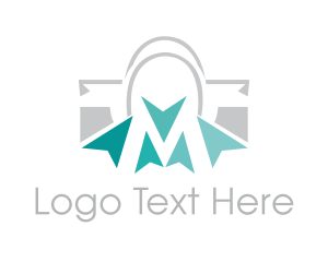 Shop - Cursor Shopping Bag logo design