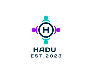 Human - Humanitarian Unity Organization Group logo design