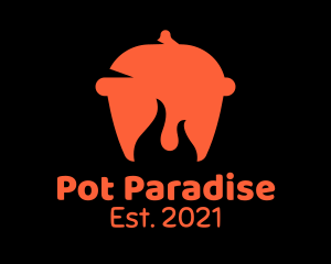 Pot - Hot Kitchen Pot logo design