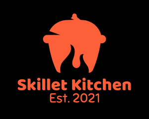 Hot Kitchen Pot  logo design