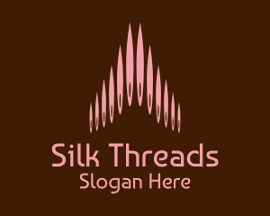 Weaving - Pink Needle Seamstress logo design