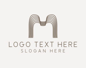 Thread - Fashion Tailoring Boutique Letter M logo design