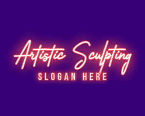 Neon Signature Light logo design