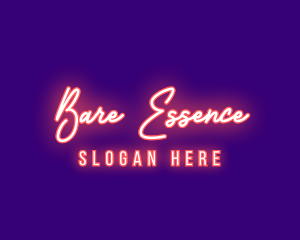 Neon Signature Light logo design