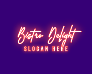 Neon Signature Light logo design