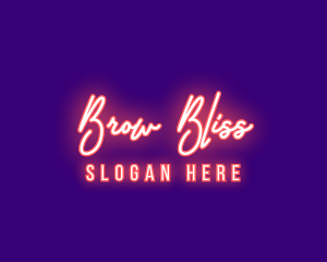 Neon Signature Light logo design