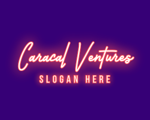 Neon Signature Light logo design