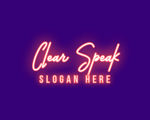 Neon Signature Light logo design