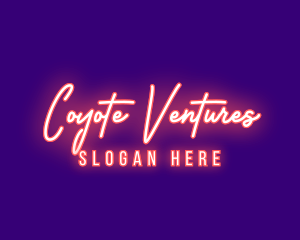 Neon Signature Light logo design