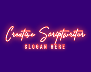 Neon Signature Light logo design