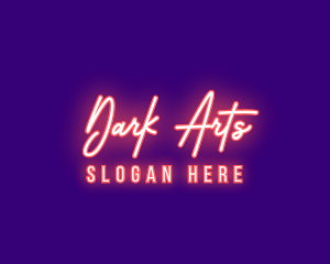 Neon Signature Light logo design