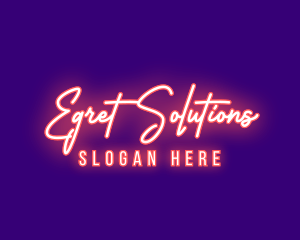 Neon Signature Light logo design