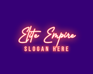 Neon Signature Light logo design