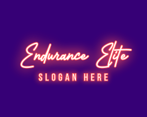 Neon Signature Light logo design