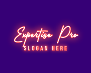 Neon Signature Light logo design