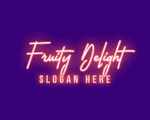 Neon Signature Light logo design