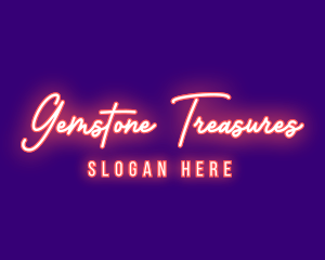 Neon Signature Light logo design