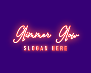 Neon Signature Light logo design