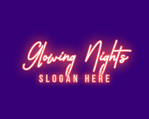 Neon Signature Light logo design