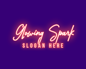 Neon Signature Light logo design