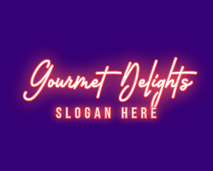 Neon Signature Light logo design