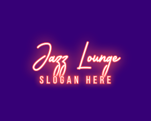 Jazz - Neon Signature Light logo design