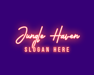 Neon Signature Light logo design