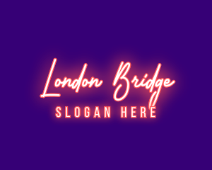 Neon Signature Light logo design