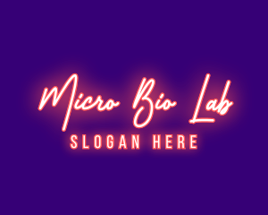 Neon Signature Light logo design