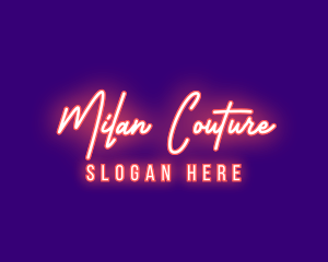 Neon Signature Light logo design