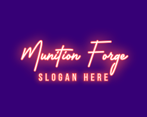 Neon Signature Light logo design