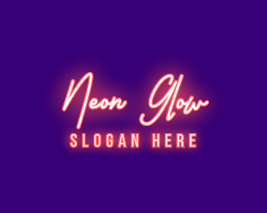 Neon Signature Light logo design