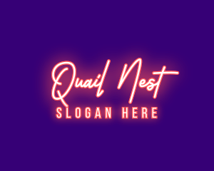 Neon Signature Light logo design