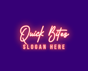 Neon Signature Light logo design